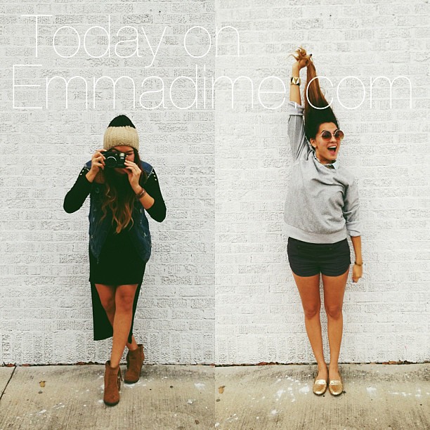Today @iheartbueno and I are on @emmadime (www.emmadime.com) #lovelyladiesfeature #sistersister #ootd