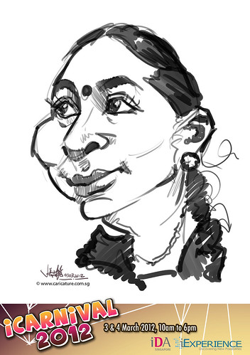 digital live caricature for iCarnival 2012  (IDA) - Day 1 - 101