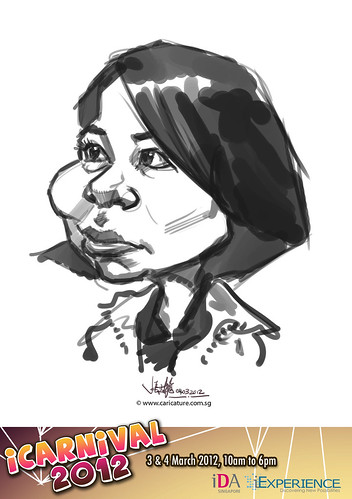 digital live caricature for iCarnival 2012  (IDA) - Day 2 - 52