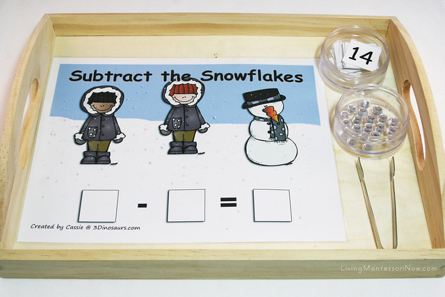 Subtract the Snowflakes Tray