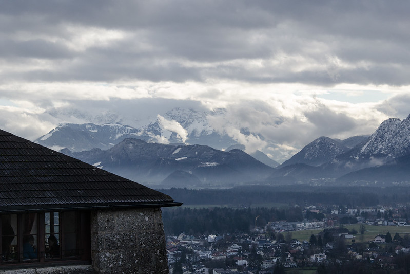 View of Alps from Hohensalzburg Castle
