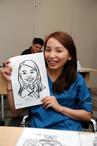 caricature live sketching for Khoo Teck Puat Hospital, Nurses' Day - 17