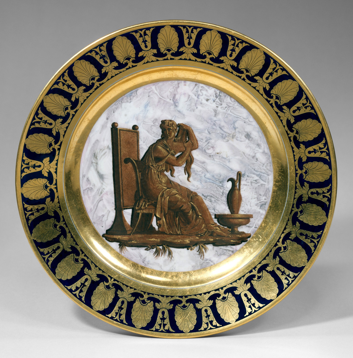 1807 Plate. Hard-paste porcelain. metmuseum