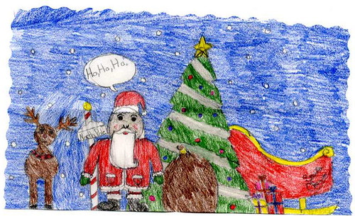 Drawing sent to Santa Claus