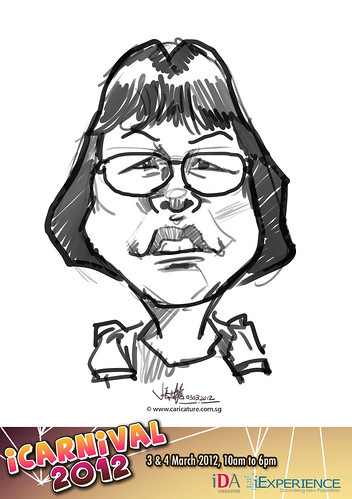 digital live caricature for iCarnival 2012  (IDA) - Day 1 - 23