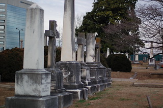 Tall Headstones - Christ Church Cemetery