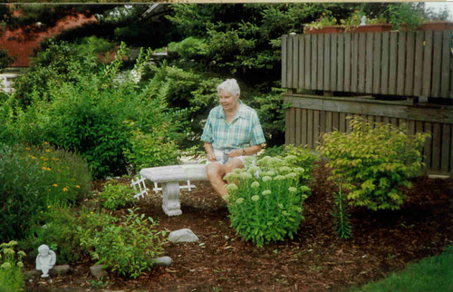 Mother in Corner Garden