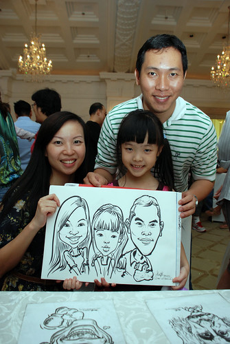 caricature live sketching for birthday party 28042012 - 12