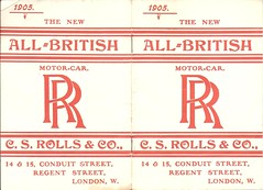 1905 Rolls-Royce brochure