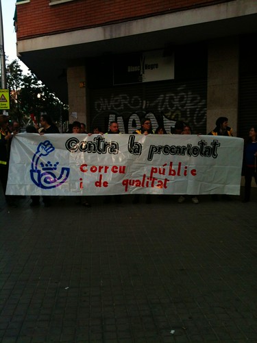 correu public mobilització a barcelona 21-12-2012