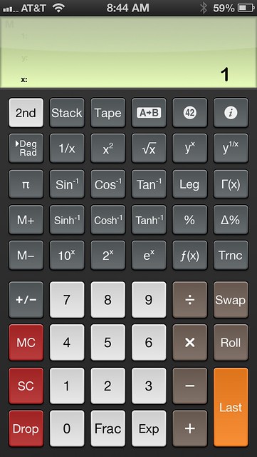 PCalc 2nd functions