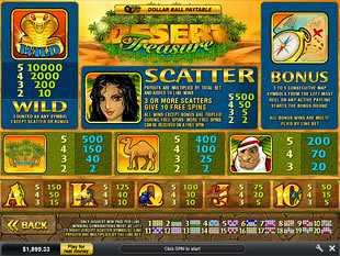 free Desert Treasure slot payout