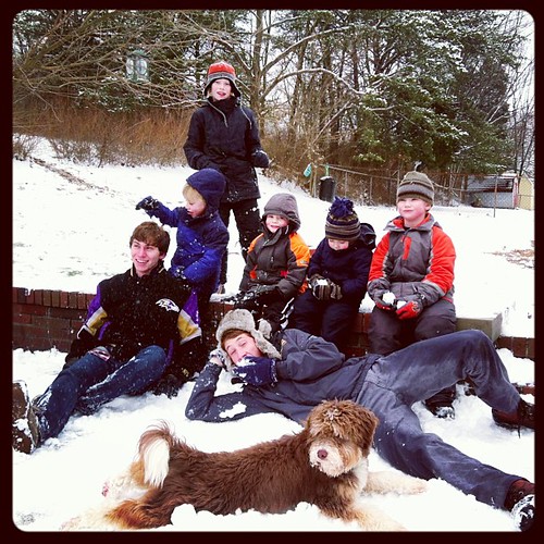 Fun with cousins... @taylomason and @follysurfer34 #cousins, #snow