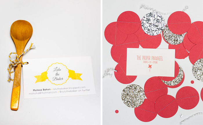 Alt Summit Business Cards - The Proper Pinwheel and LuLu The Baker