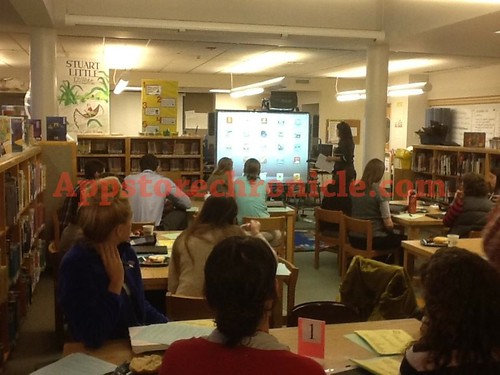 Sandy Hook Teachers Meet To Discuss Technology in the Classroom- iPads- Stuff we've talked about quite often on this blog- photo by the principal- Very Sad