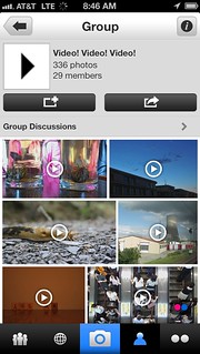 Group page in iPhone App
