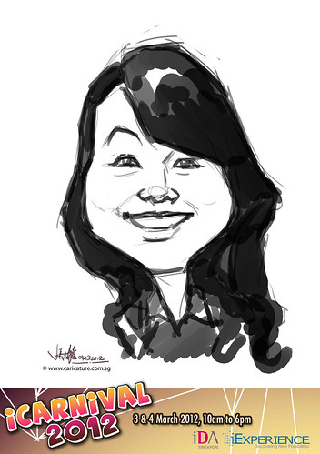 digital live caricature for iCarnival 2012  (IDA) - Day 2 - 1
