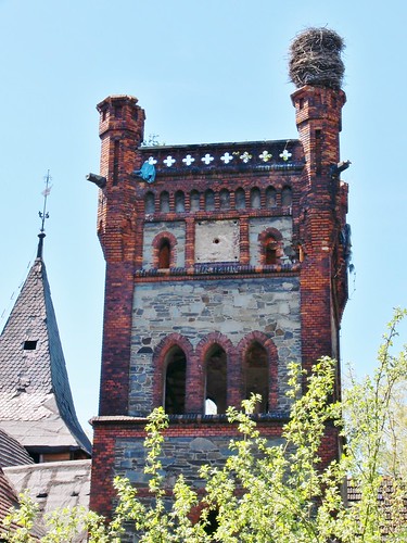 Wieża zamku w Łące Prudnickiej