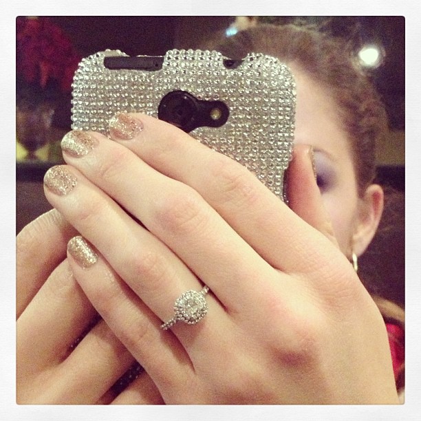 Love how @pjsteph is all blinged out! #sparkle #tiffany #orly #glitter