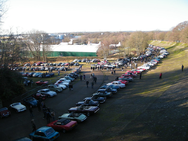 Brooklands New Year's Day 2013 - From the member's bridge