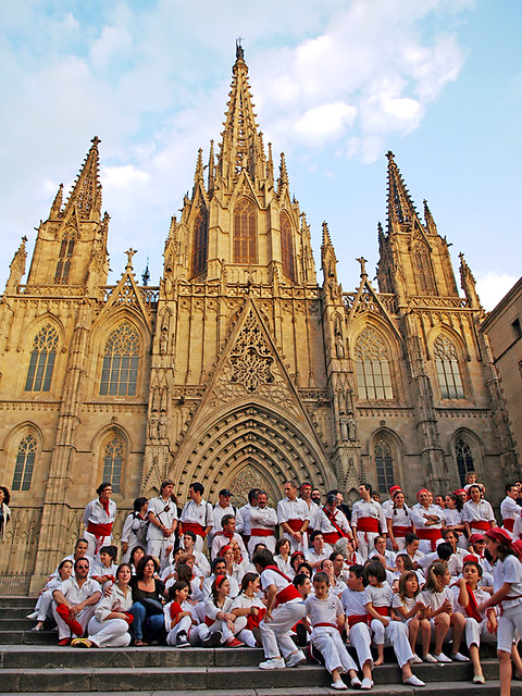Barcelona Cathedral and Casteliers