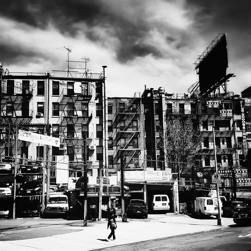 Storm Clouds and Tenements - Chinatown - New York City