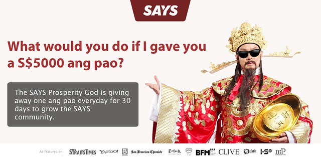 Win S$5,000 at the SAYS Chinese New Year Giveaway! - Alvinology