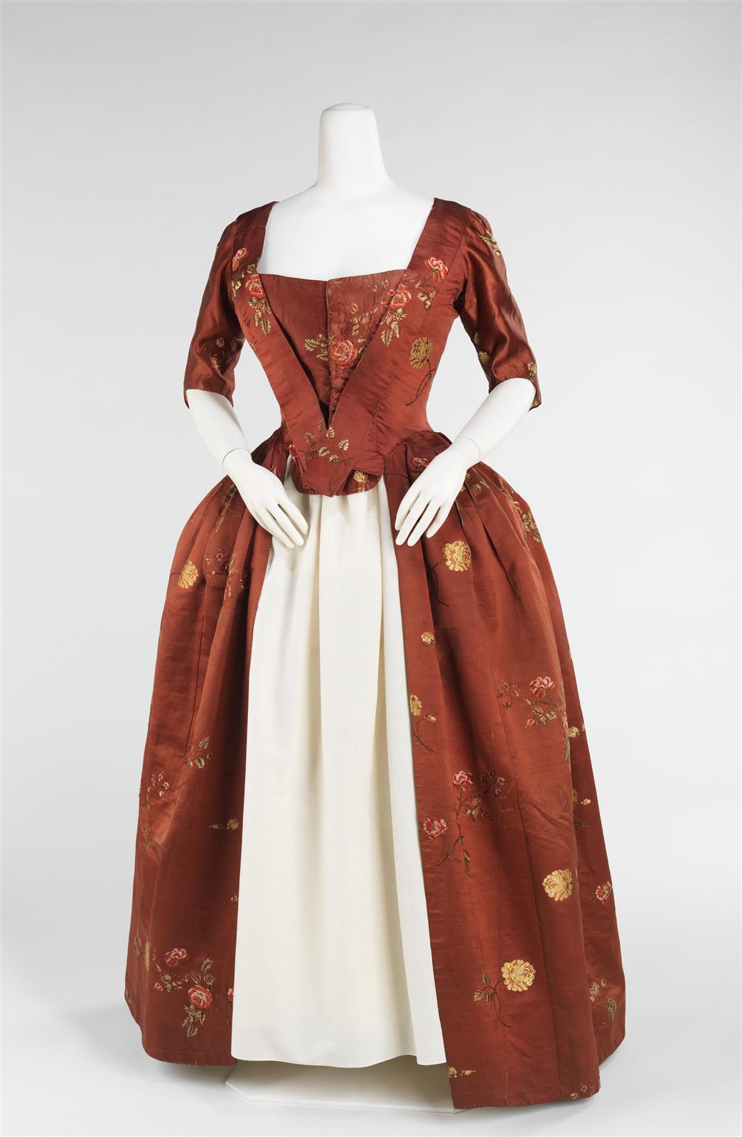 1750. Robe à l'Anglaise. British. Silk.