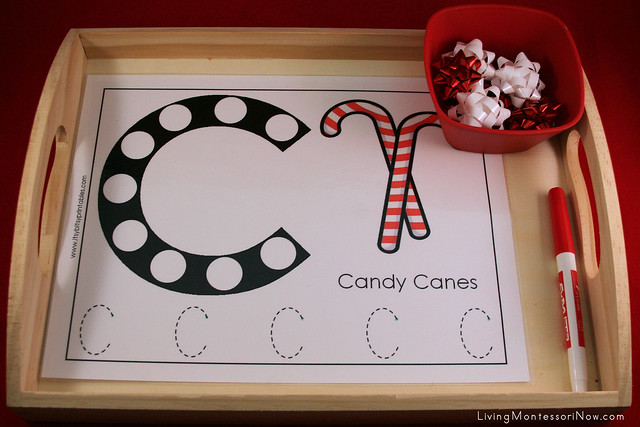 C is for Candy Canes Beginning Sounds Activity