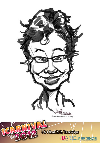 digital live caricature for iCarnival 2012  (IDA) - Day 1 - 16