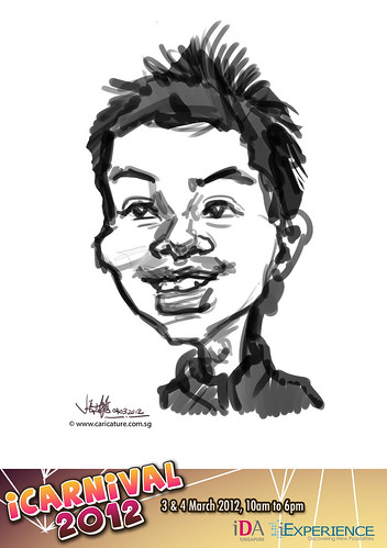 digital live caricature for iCarnival 2012  (IDA) - Day 2 - 9