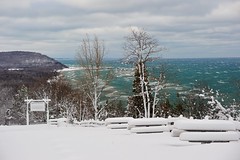 Winter at Inspiration Point - Arcadia, Michigan by Michigan Nut
