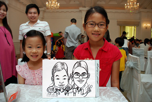caricature live sketching for birthday party 28042012 - 6