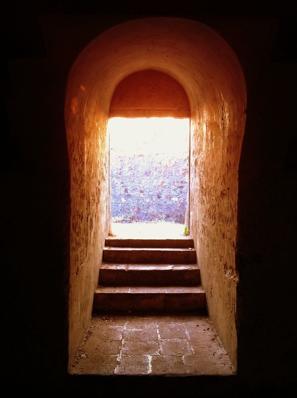 Arched doorway at Sewri fort