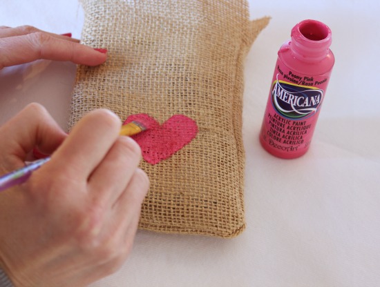 Hi Sugarplum | Valentine Burlap Treat Bags