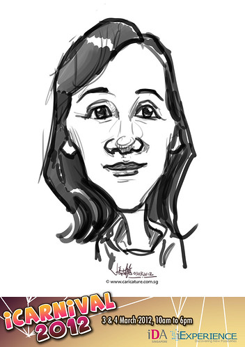 digital live caricature for iCarnival 2012  (IDA) - Day 1 - 44
