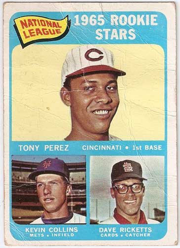 1965 Topps Tony Perez / Kevin Collins / Dave Ricketts