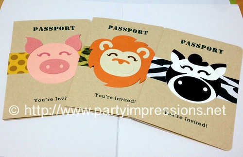 Safari/Jungle Passport Invitation