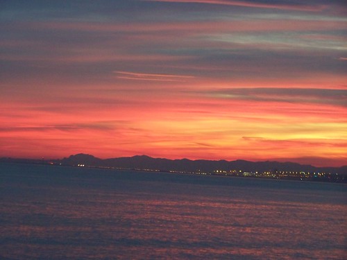 Sunset over Nice bay