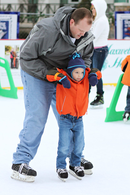 Micah's first time ice skating
