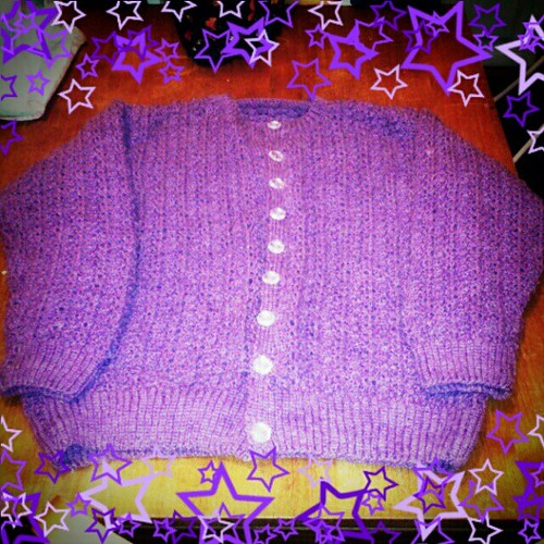 New purple cardi... #thriftyfind #vintage #knitted #cute #kawaii by NiNEFRUiTSPiE