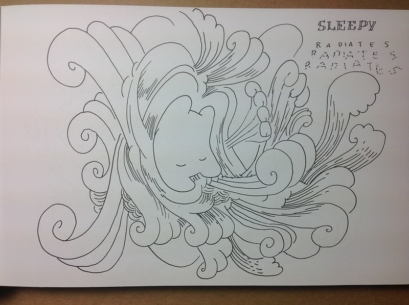 Sleepy Radiates is the title of a drawing by Marc Ngui