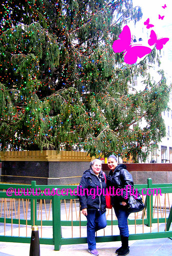 Us in front of The Holidays 2012 Rockefeller Christmas Tree 01 WATERMARKED
