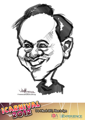 digital live caricature for iCarnival 2012  (IDA) - Day 2 - 3