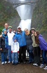 Buchanan family at Multnomah Falls
