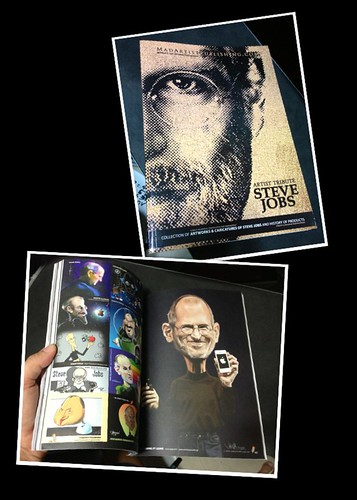 Jit's Steve Jobs digital caricature appeared on Sketchoholic Steve Jobs: Artist Tribute Book