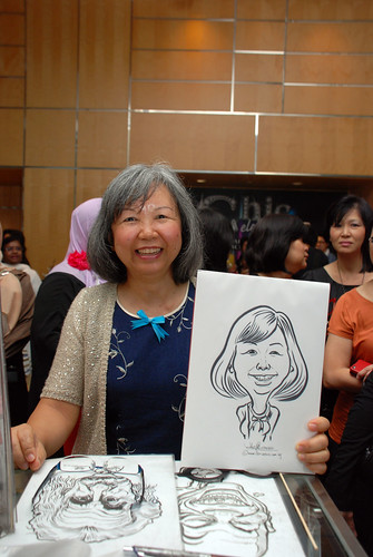 caricature live sketching for Civica Dinner & Dance 2012 - 5