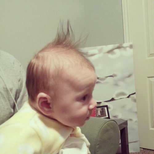Baby needs a haircut