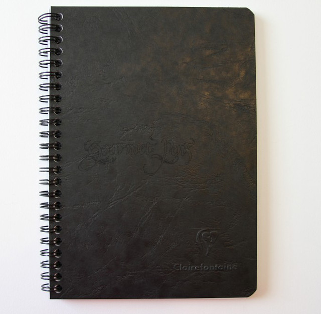 Clairefontaine Basics Wirebound Notebook + Pockets - Medium, Black