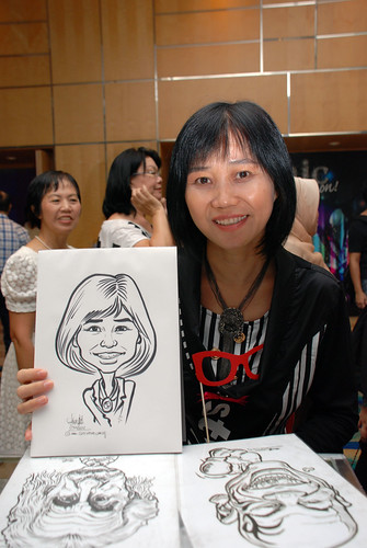 caricature live sketching for Civica Dinner & Dance 2012 - 7